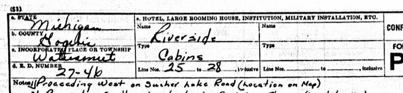 Rustic Riverside Inn - 1950 Cenus Information (newer photo)